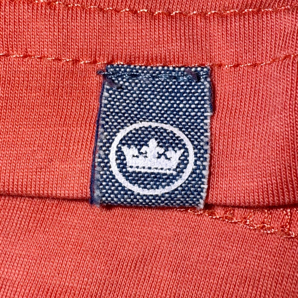 Peter Millar Polo Shirt Solid Aqua MF20K80CS (Orange) Cotton Men''s Size - Large - Picture 9 of 10